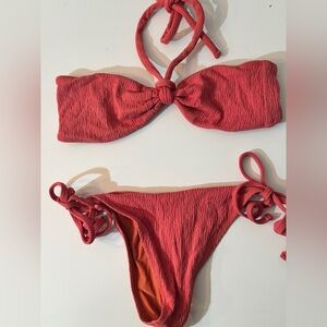 TJ SWIM  Textured Bikini Set. Perfect rare color and fit! You'll Love the fit!